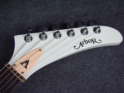 Vintage Arbor Explorer White Finish Electric Guitar Wcase Reverb