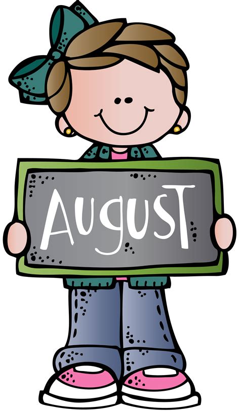 August Clipart To Print Clip Art Melonheadz Clipart Kids Clipart