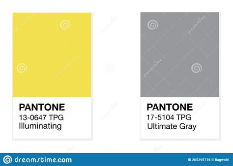 Swindon Uk December 20 2020 Pantone Illuminating Yellow And Ultimate
