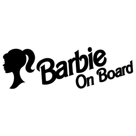 Barbie On Board Barbie 02 250 Best Vinyl Stickers