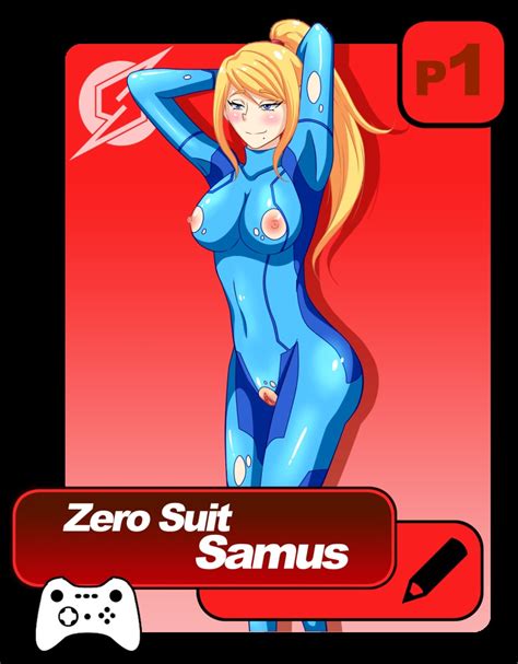 Ilustretsspoks Samus Aran Metroid Nintendo Highres 1girl Arms Behind Head Artist Name