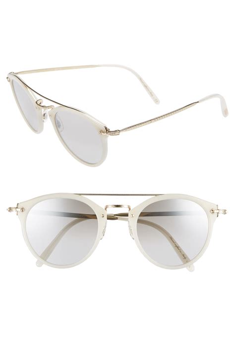 Oliver Peoples Remick 50mm Brow Bar Sunglasses Nordstrom