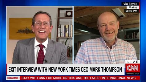 Exit Interview New York Times Ceo Mark Thompson Youtube