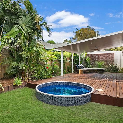 Plunge Pools Sunshine Coast Brisbane Gallery Round 10 Garden Pool