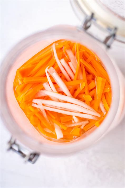 Traditional Vietnamese Pickled Carrots And Daikon Do Chua Cooking