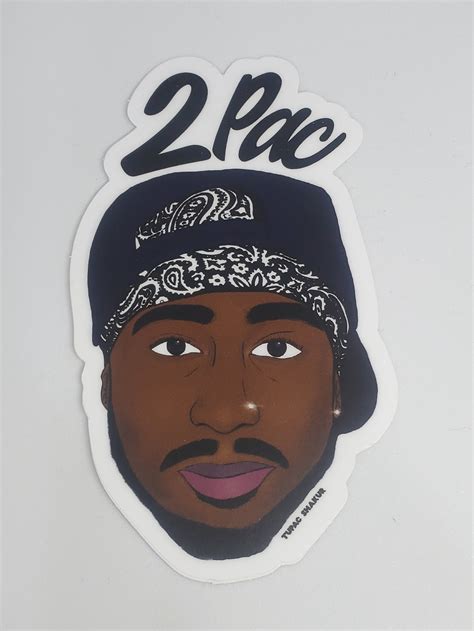 Tupac Shakur 2pac Hip Hop Golden Era 90s Sticker Design Etsy