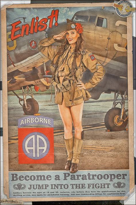 Propaganda Pinups Become A Paratrooper By Warbirdphotographer On