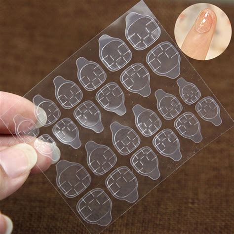 24pcs Beauty Jelly Double Sided Tape For False Nail Tips Adhesive Tab