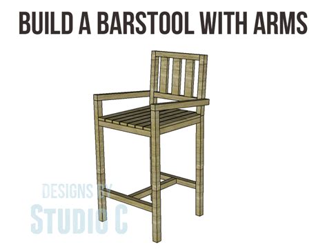 Free Plans To Build A Barstool With Arms This Is A Great Piece Of