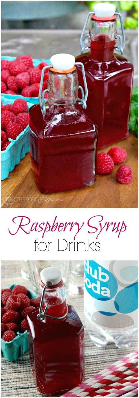 Raspberry Syrup For Drinks Alcoholic Or Non Alcoholic The Foodie