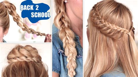 Use a touch of hairspray to hold the style in place if you're prone to slippage or flyaways and. Easy back to school hairstyles ★ Cute, quick and easy ...