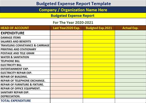 Expense Report Template Excel Word Templates Book Report Templates