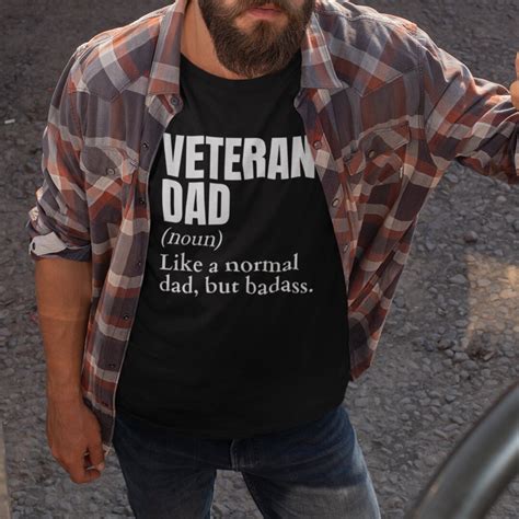 Funny Badass Veteran Dad Shirt Veteran Dad T T For Veteran Dad Proud Veteran Shirt