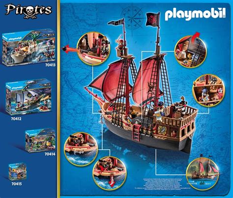 Playmobil Pirates Bateau Pirates 70411 Monsieur Jouet