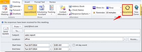 How To Create Recurring Meetingappointment At Different Times In Outlook