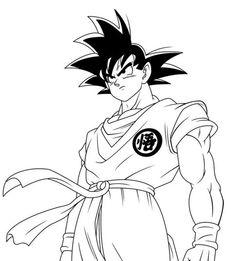 Dibujos Para Colorear En Linea De Goku Para Colorear