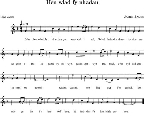 The Welsh National Anthem Mae Hen Wlad Fy Nhadau Welsh National