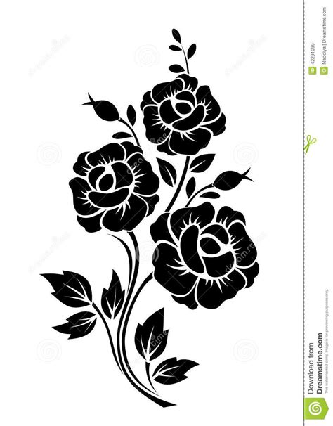 Rose Stencil Stencil Art Stencil Designs Flower Stencils Stenciling