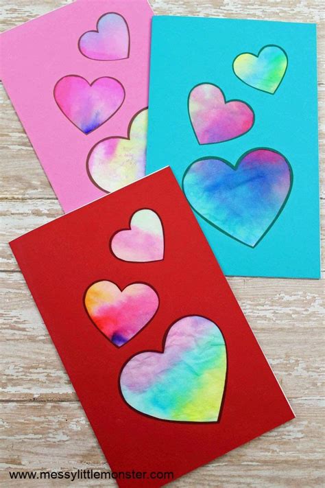 Handmade Valentine Cards For Kids To Make Messy Little Monster