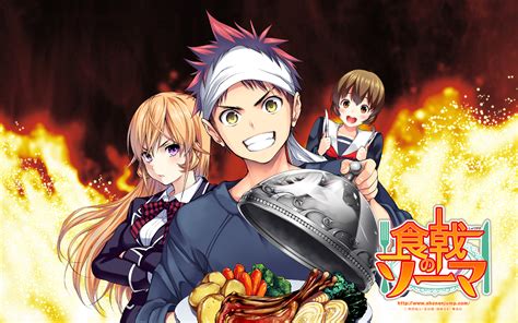 Download Shokugeki No Soma Sōma Yukihira Erina Nakiri Anime Food Wars