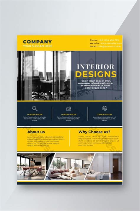 Interior Design Flyer Template Free