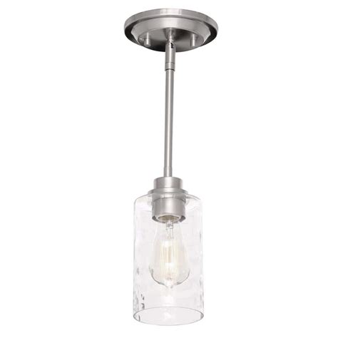 Home Decorators Collection Watt Light Brushed Nickel Mini Pendant