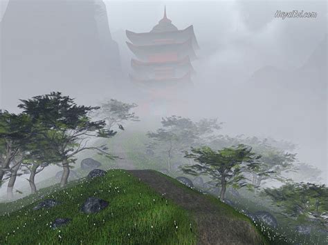 1920x1080px 1080p Free Download 3d Temple Mist 3d Misty Temple