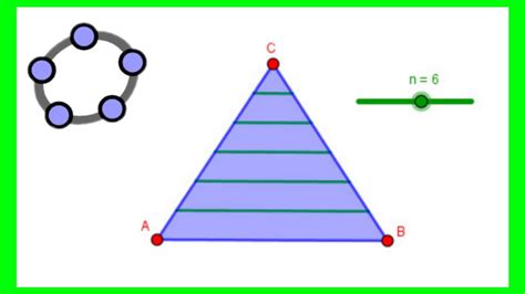 Cómo dividir un triángulo isósceles en tantas partes como indique un