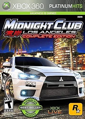 Midnight Club Los Angeles Complete Edition Xbox 360 Platinum Hits