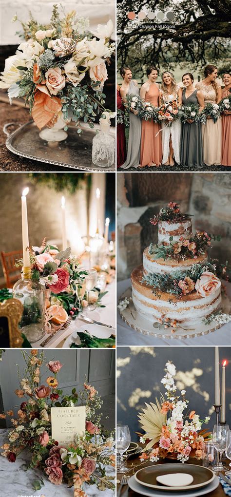 Wedding Trends 25 Stunning Dusty Orange Wedding Color Ideas For 2019