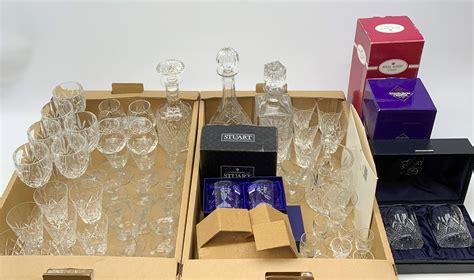 A Large Quantity Of Drinking Glasses To Include A Boxed Pair Of Royal Doulton Tumblers Boxed