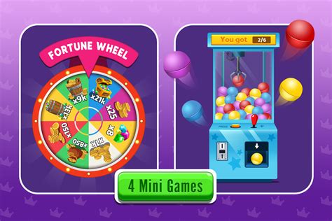 4 In 1 Mini Games 18 Buttons Fortune Wheel Claw Crane Reward