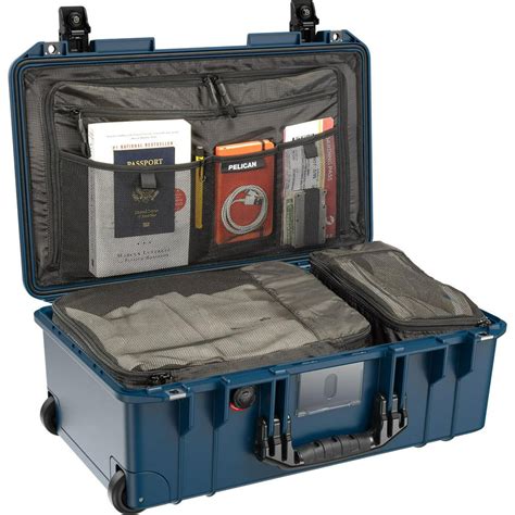 Pelican 1535trvl Wheeled Carry On Air Travel Case With Lid Organizer