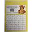 Name The Teddy Scratch Card A4 Bear Fundraising School Fete 