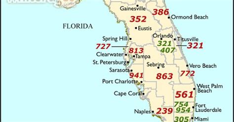 Area Code Map For Florida Fl Whitepages Maps And Pinterest