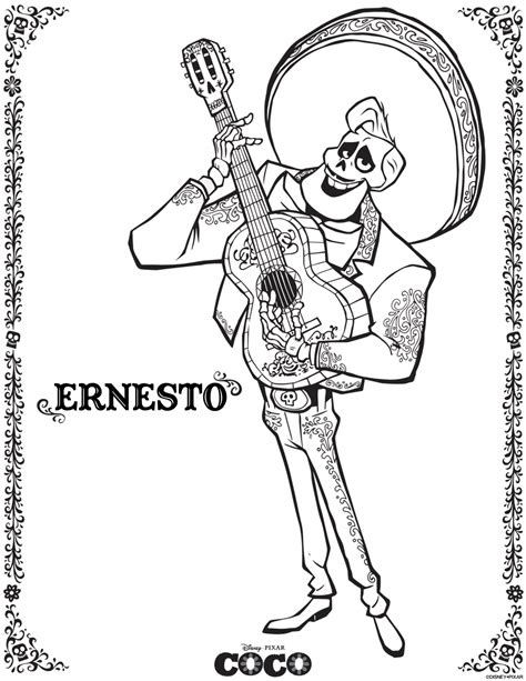 They also love to color. Disney Pixar Coco Coloring Pages - Free Printable - Life ...