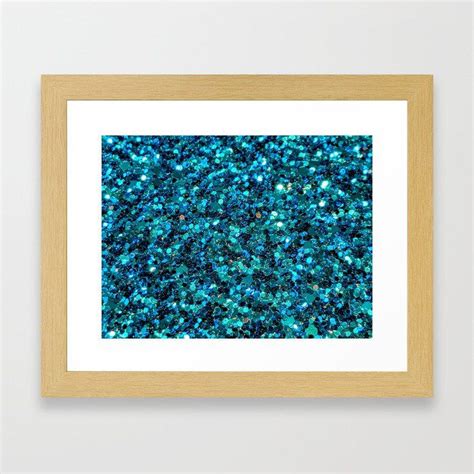 Buy Turquoise Sparkles Framed Art Print By Newburydesigns Worldwide