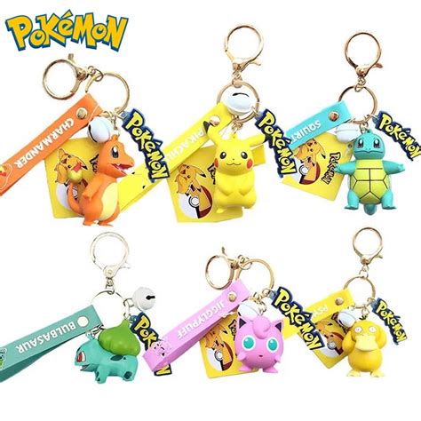 Takara Tomy Genuine Pokemon Action Figure Pikachu Keychain Pok Mon