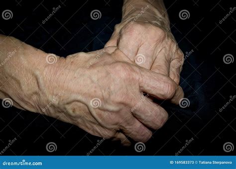 The Tired Hands Of An Old Woman Stock Image Image Of Withered Finger