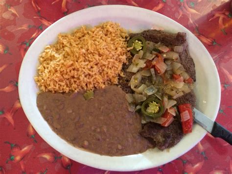 Bistec Ranchero A La Mexicana Benitos Real Authentic Mexican Food Fort Worth Texas