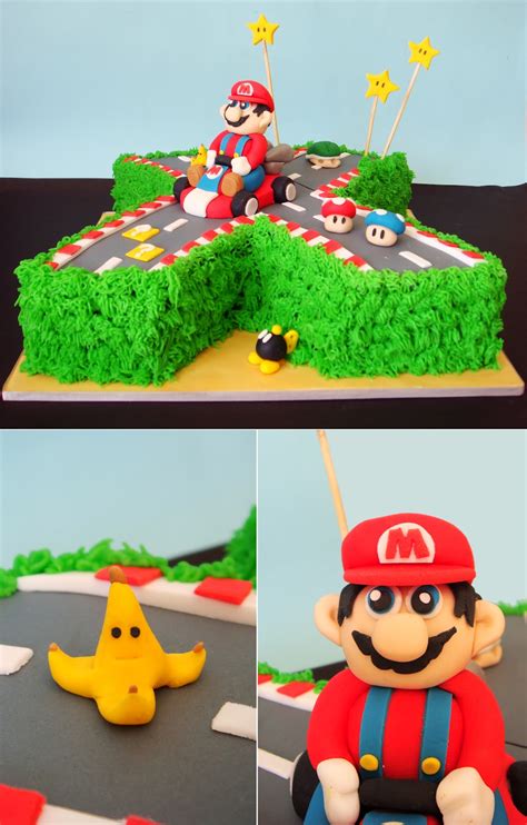 The star location never moves from its destined spot. butter hearts sugar: Mario Kart Birthday Cake