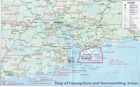 Guangzhou Maps Detailed China Guangzhou Attraction
