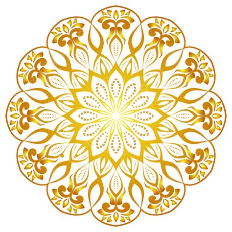 Luxury Gold Border Vector Png Images Luxury Gold Mandala Shiny
