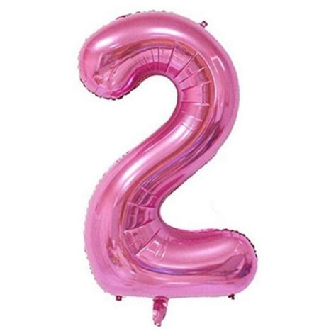 34 Number 2 Pink Foil Balloon Balloon Warehouse™