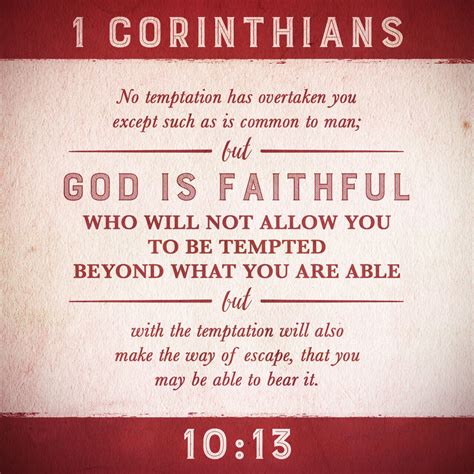 Verse Of The Day 1 Corinthians 1013 Godly Woman 911