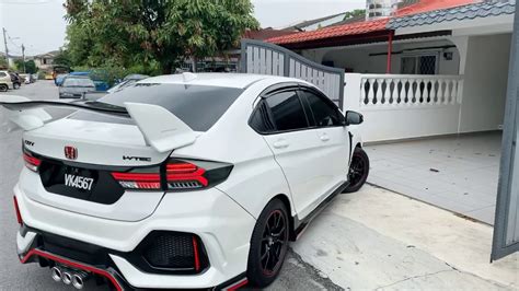 The later city turbo ii's engine featured an intercooler, a revised intake plenum, a slightly larger throttle body, a modified inlet manifold, a higher ar turbo. honda city type r rear bumper fully modified🇲🇾 edisi raya ...