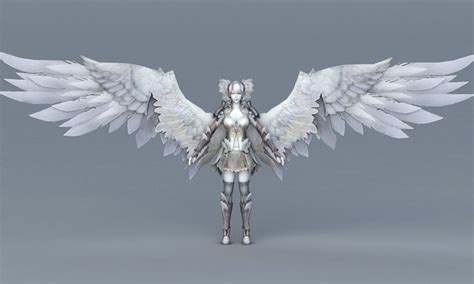 Female Angel Warrior Of God 3d Model 3ds Max Files Free Download