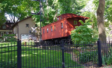 Whys That Why Is There A Caboose In This Kalamazoo Backyard