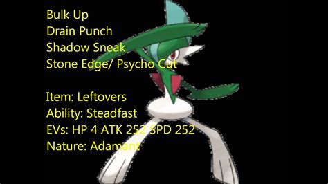 Moveset Bulky Gallade Youtube