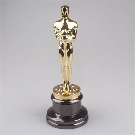 34cm Oscars Golden Statuettes Trophy Replica Gold Zinc Alloy Leonardo